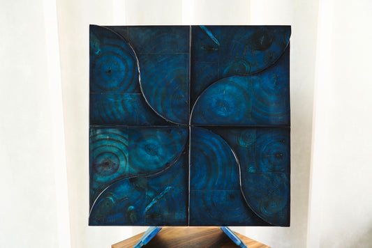 Kazaguruma indigo blue